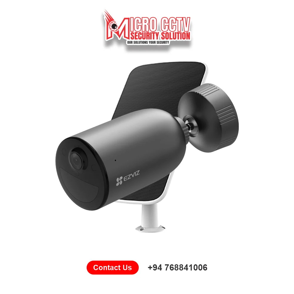 EZVIZ CAMERA LOWEST PRICE IN SRILANKABattery Powered & Wire-Free (Wireless) 4G Outdoor Cameras EB3 4G Solar Panel Kit