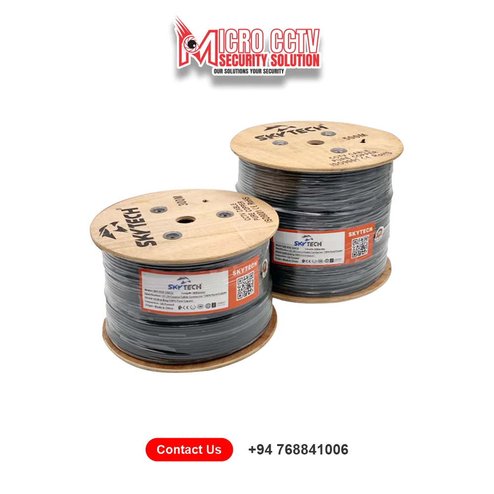 CCTV CAMERA LOWEST PRICE IN SRILANKASkytech Full Copper Cable 300 500m