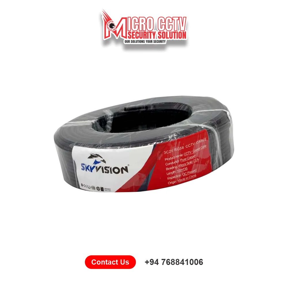 CCTV CAMERA LOWEST PRICE IN SRILANKA Skyvision Cable 100 Y